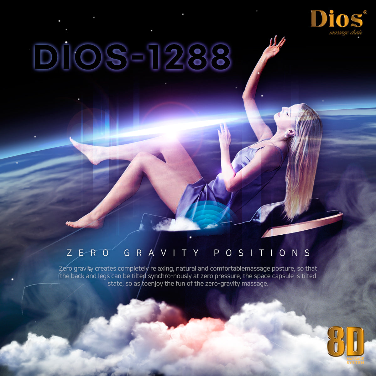 [Pre-Order 6-30-2026] Kahuna Dios 1288 Massage Chair, 8D AI Dual Core (4D+4D) with Air Float System, Precision Human-Like Massage - Pre Order