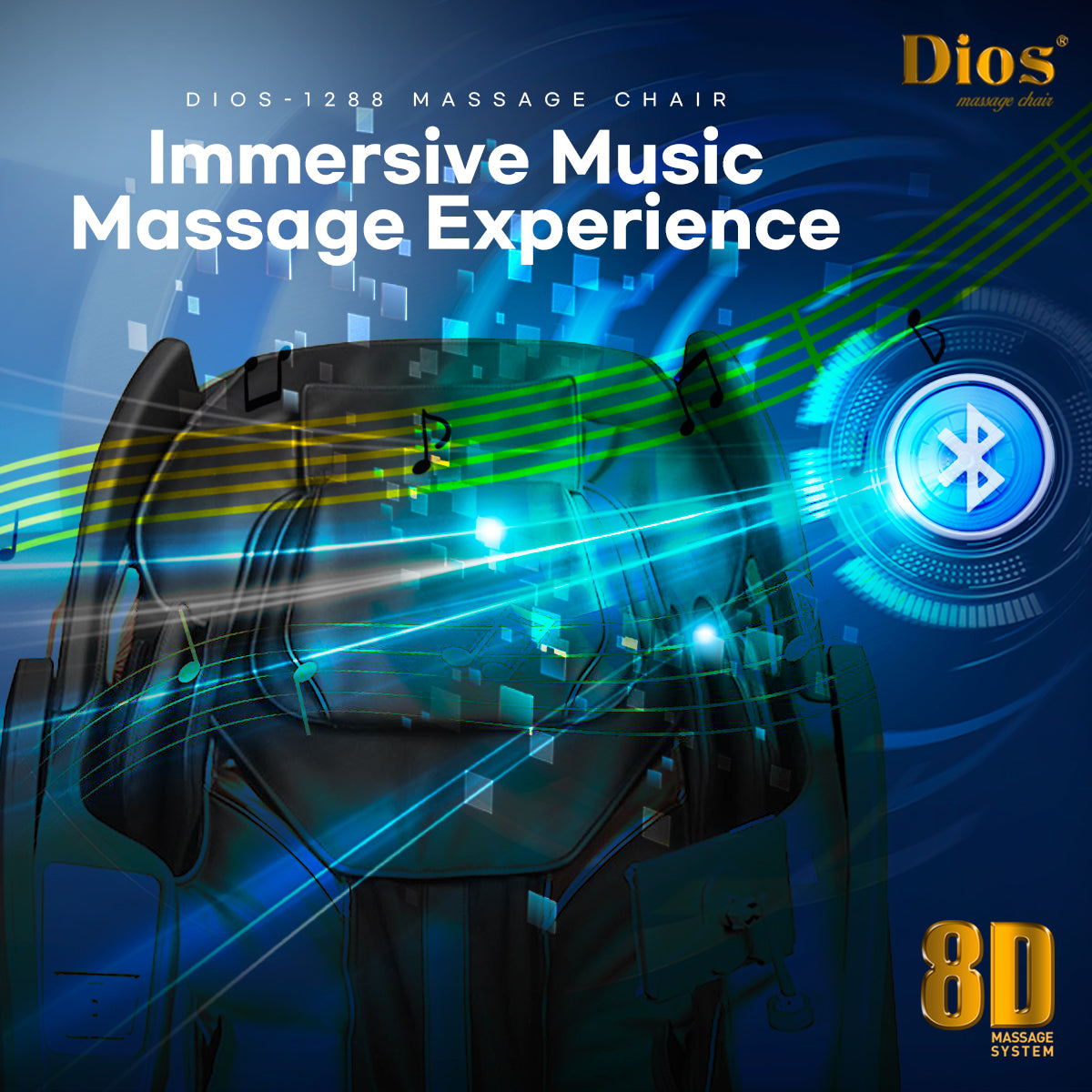 [Pre-Order 6-30-2026] Kahuna Dios 1288 Massage Chair, 8D AI Dual Core (4D+4D) with Air Float System, Precision Human-Like Massage - Pre Order
