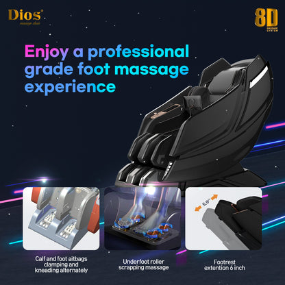 [Pre-Order 6-30-2026] Kahuna Dios 1288 Massage Chair, 8D AI Dual Core (4D+4D) with Air Float System, Precision Human-Like Massage - Pre Order