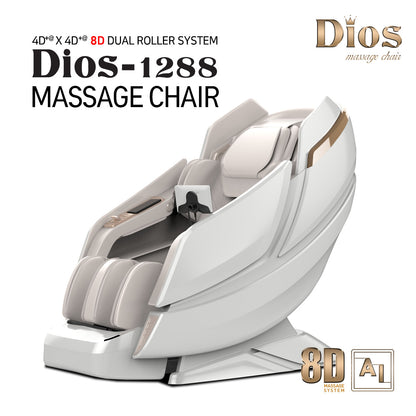 [Pre-Order 6-30-2026] Kahuna Dios 1288 Massage Chair, 8D AI Dual Core (4D+4D) with Air Float System, Precision Human-Like Massage - Pre Order