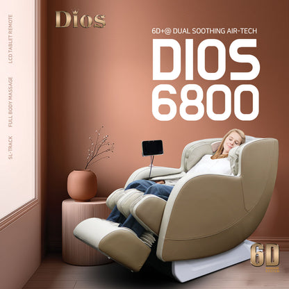Kahuna Dios 6800 Massage Chair 6D Dual Core (3D+3D) Roller, Air Float System