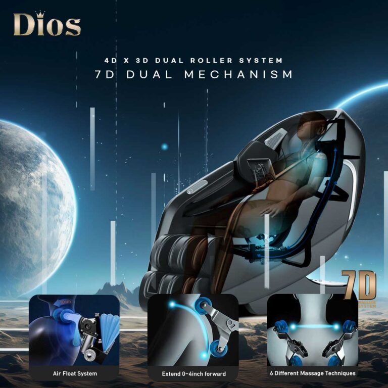 Kahuna Dios 7300 Massage Chair 7D Dual Core Air Roller SL-track