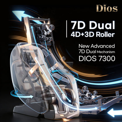 Kahuna Dios 7300 Massage Chair 7D Dual Core Air Roller SL-track